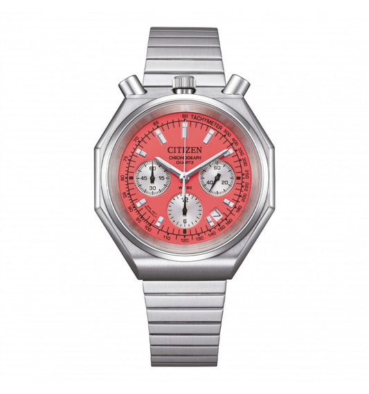 Orologio Citizen The Luminous Brothers 38 Mm Acciaio Braccialato Rosso
