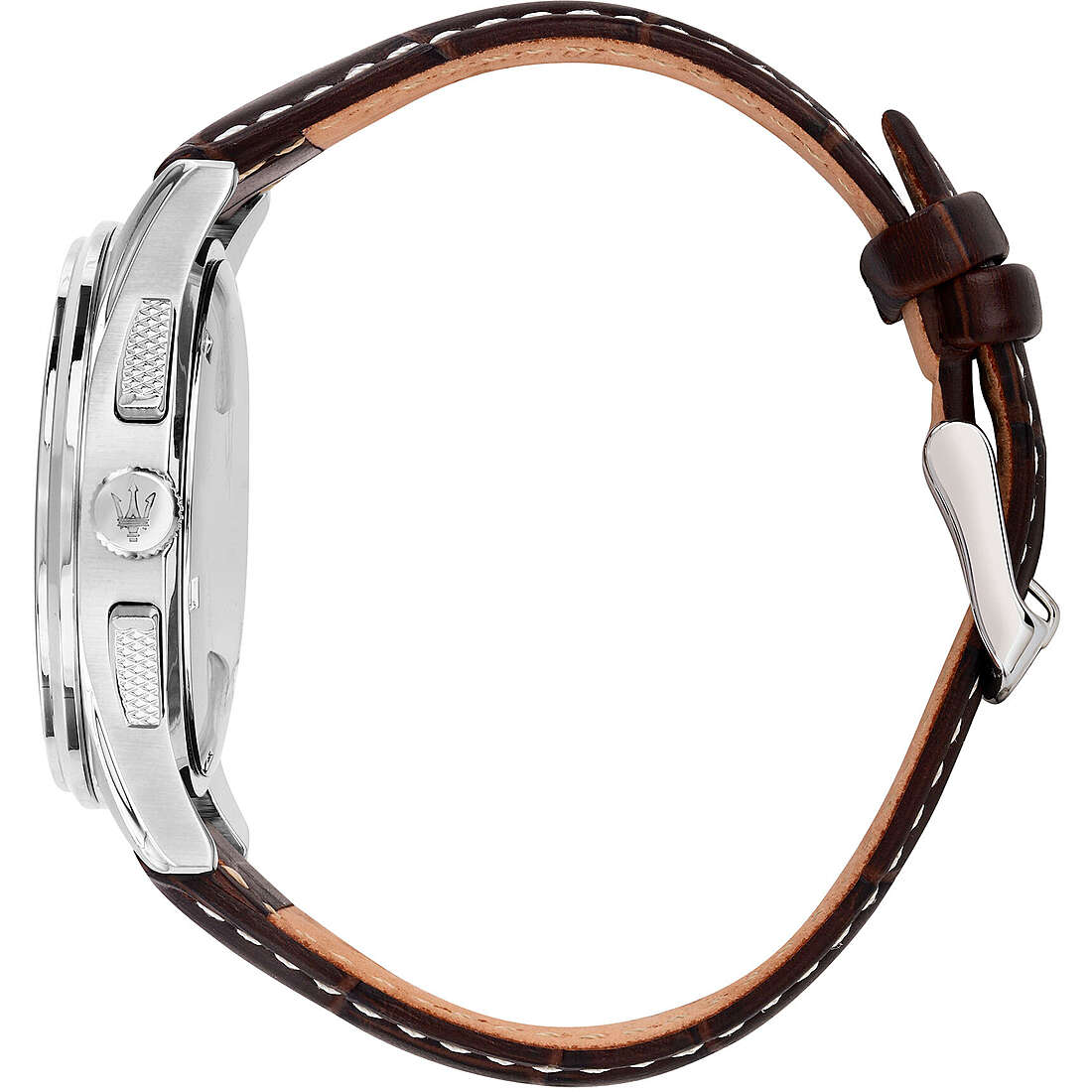 Orologio Maserati Sorpasso Chrono 42 mm Pelle Marrone