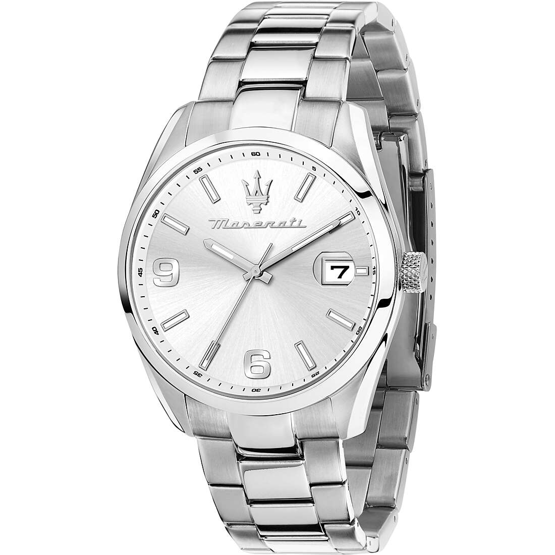 Orologio Maserati Attrazione 43 mm Acciaio Braccialato Silver
