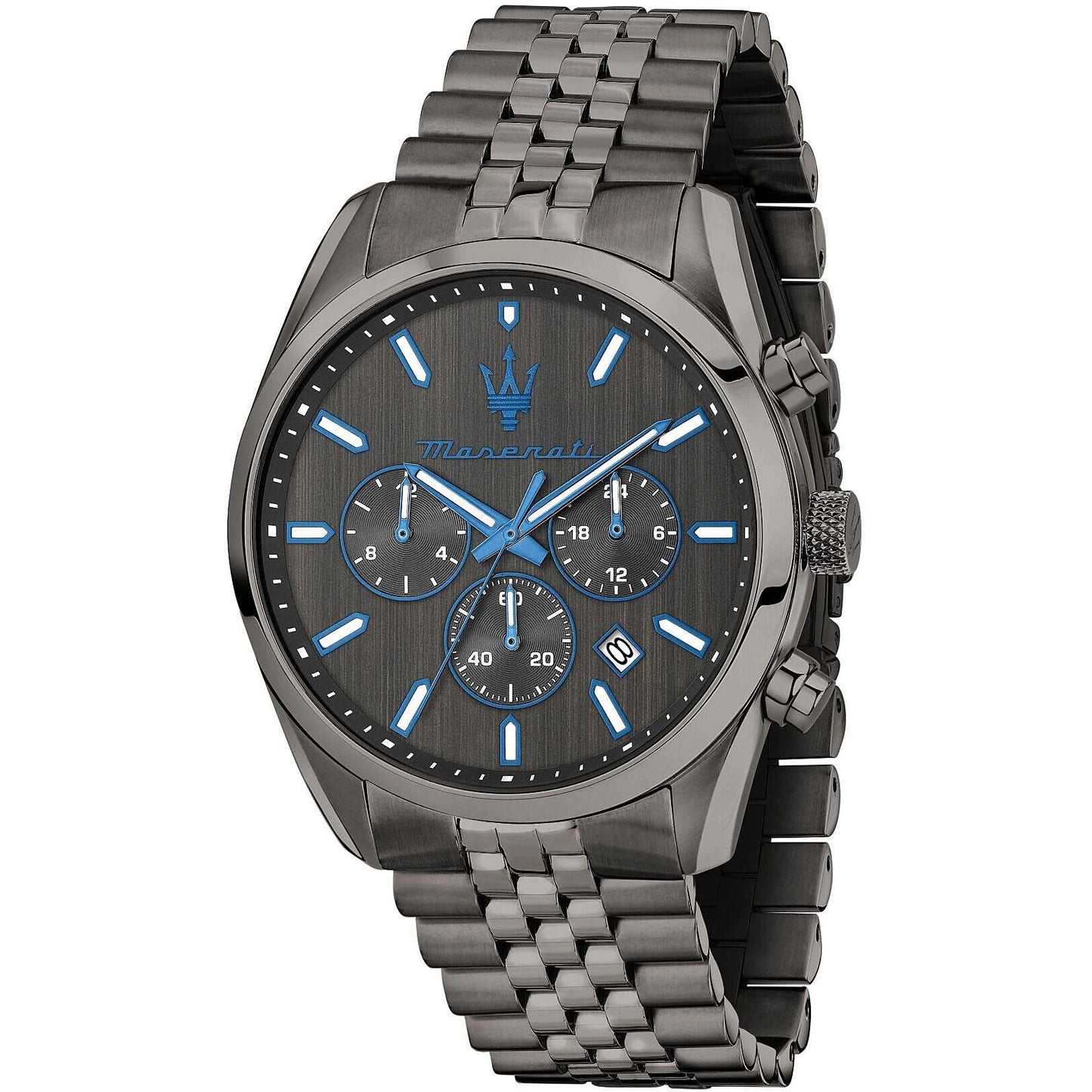 Orologio Maserati Dark Edition Attrazione Chrono 43 Mm Pvd Grigio Braccialato