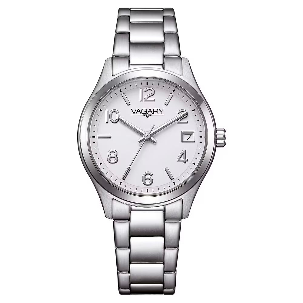 Orologio Vagary Timeless Lady 32 Mm Acciaio Braccialato Quadrante Bianco