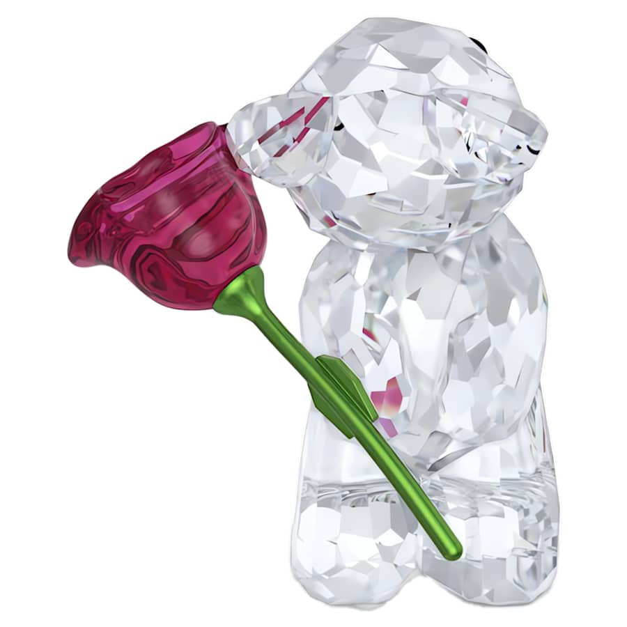 Oggettistica Swarovski Kris Bear A Rose With Love, Orsetto Kris