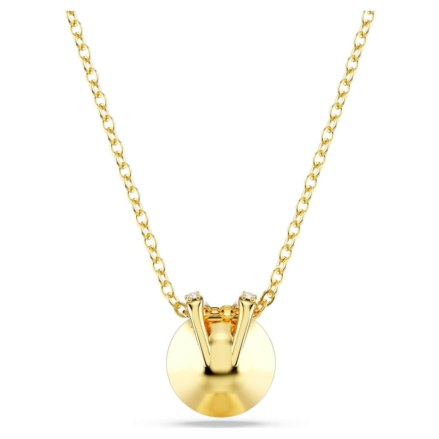 Collana Swarovski Pendente Bella V Taglio Round, Rosso, Placcato color oro