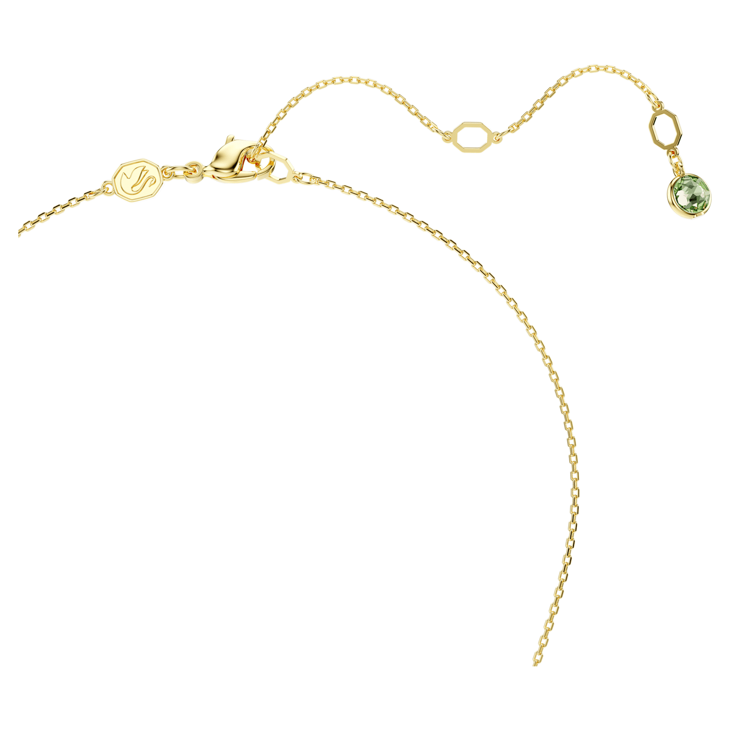 Collana Swarovski Chroma Pendente Taglio Cushion, Multicolore, Placcato color oro