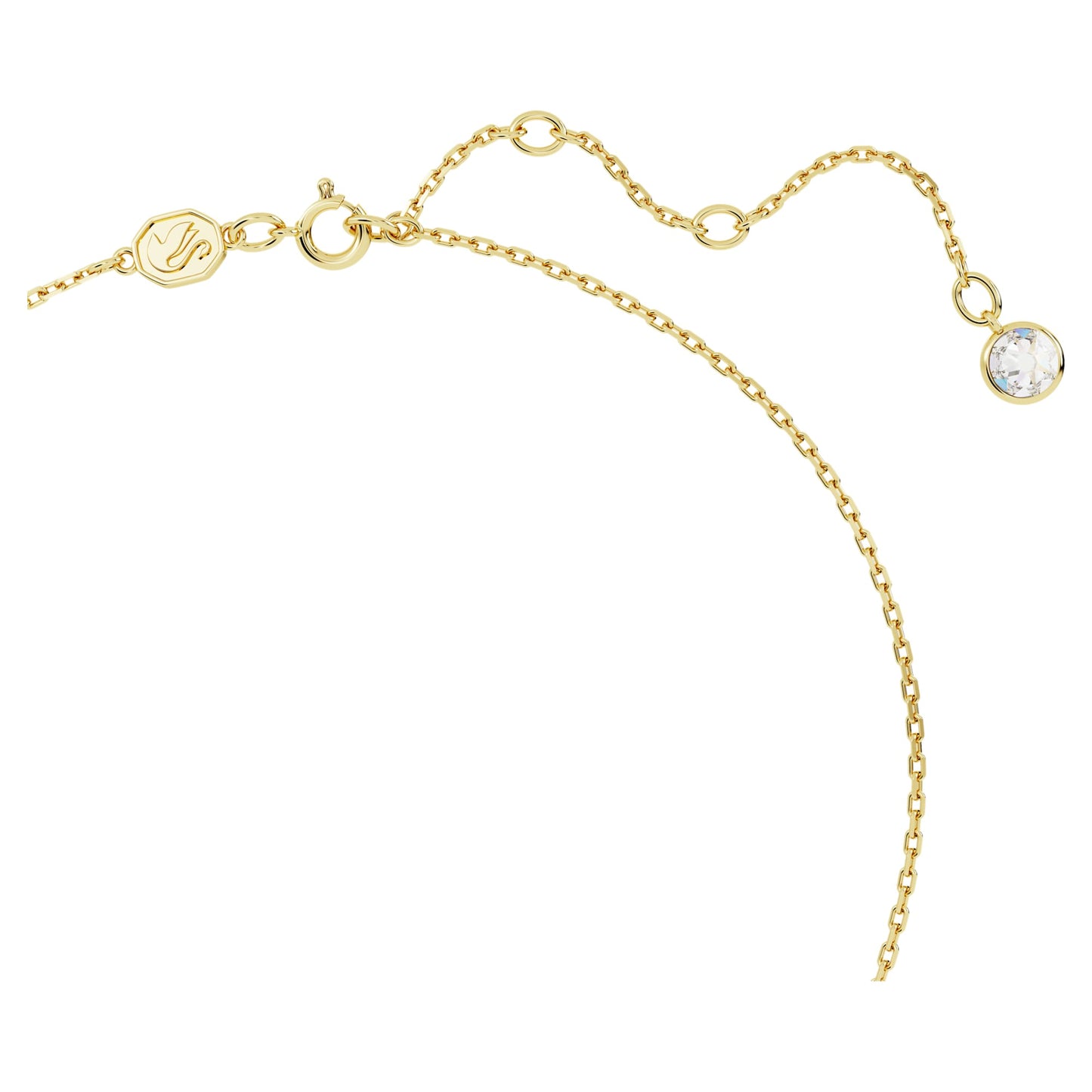 Collana Swarovski Chroma Pendente Taglio Pear, Verde, Placcato color oro