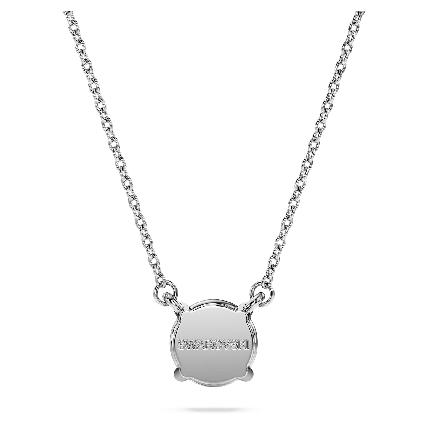 Collana Swarovski Pendente con solitario Eternity Diamanti creati in laboratorio 1 ct tw, Taglio Round, Oro bianco 18 K