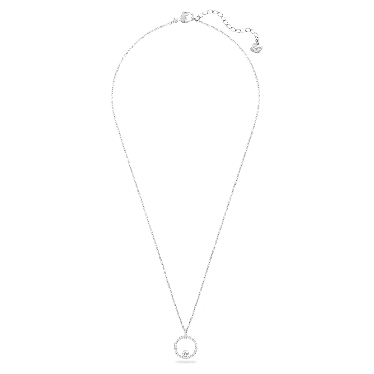 Collana Swarovski Constella Pendente Bianco, Placcato rodio
