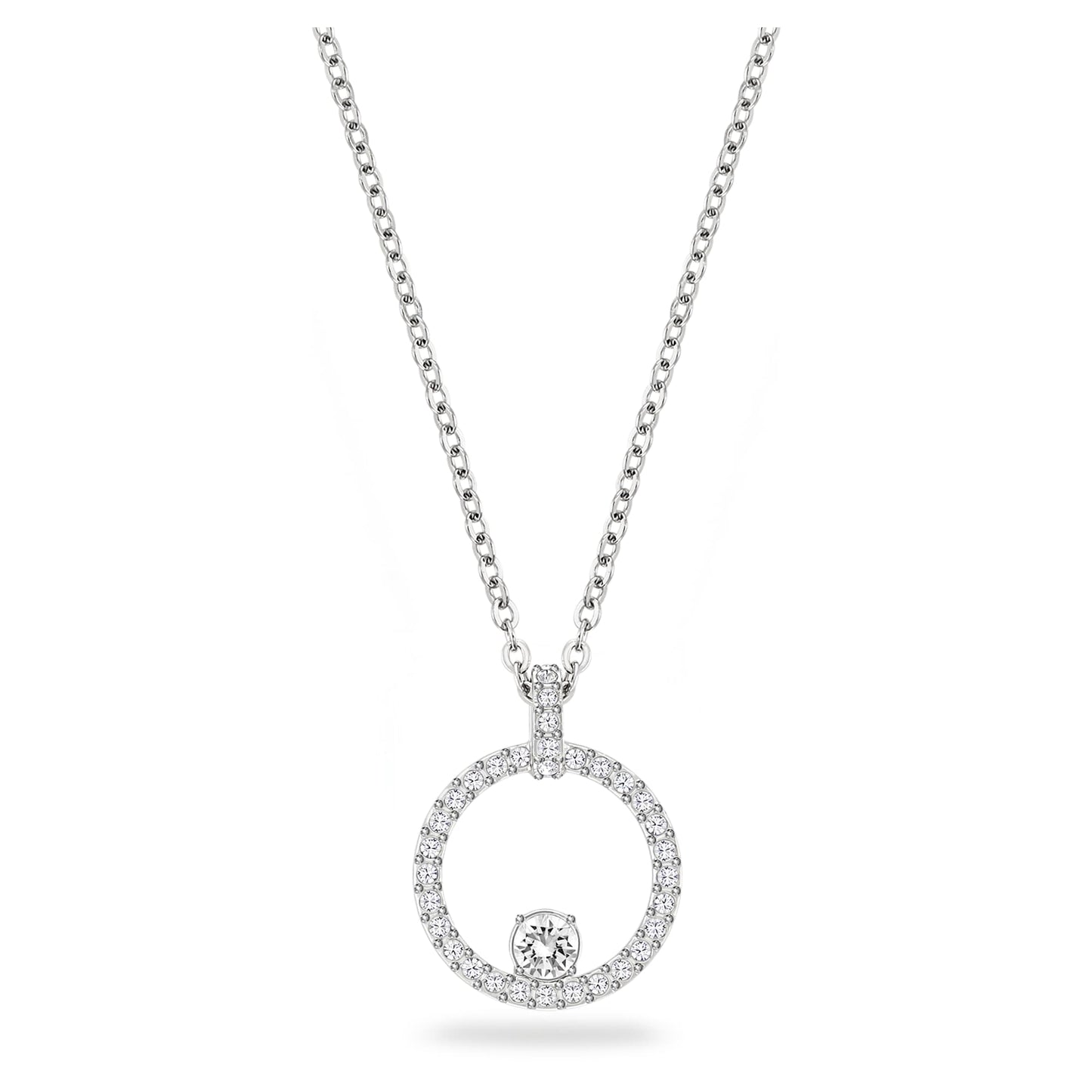 Collana Swarovski Constella Pendente Bianco, Placcato rodio