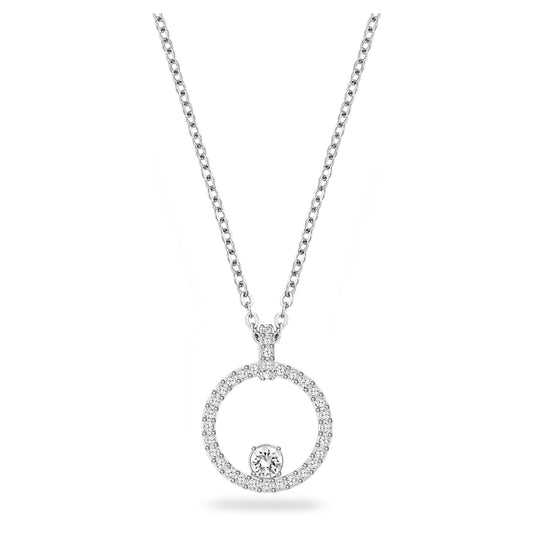 Collana Swarovski Constella Pendente Bianco, Placcato rodio