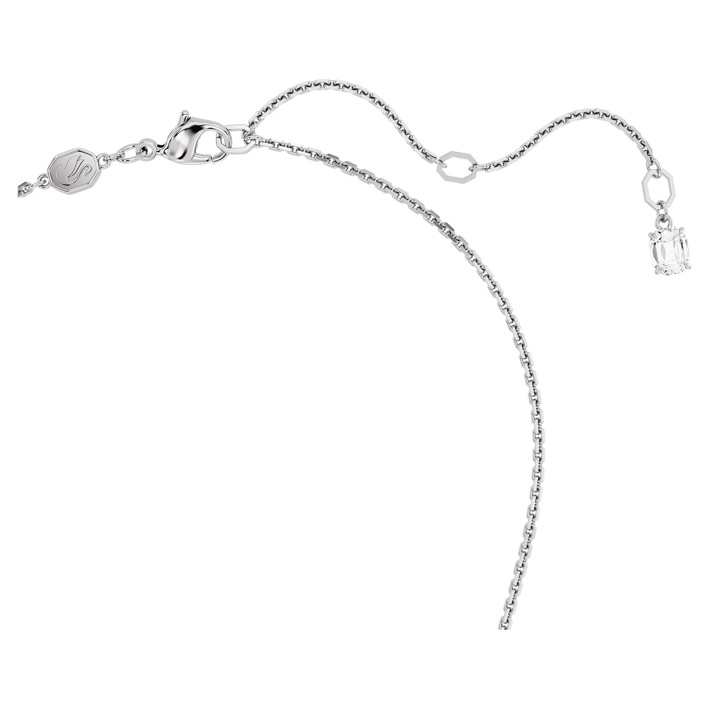 Collana Swarovski Pendente Mesmera Taglio misto, Verde, Placcato rodio
