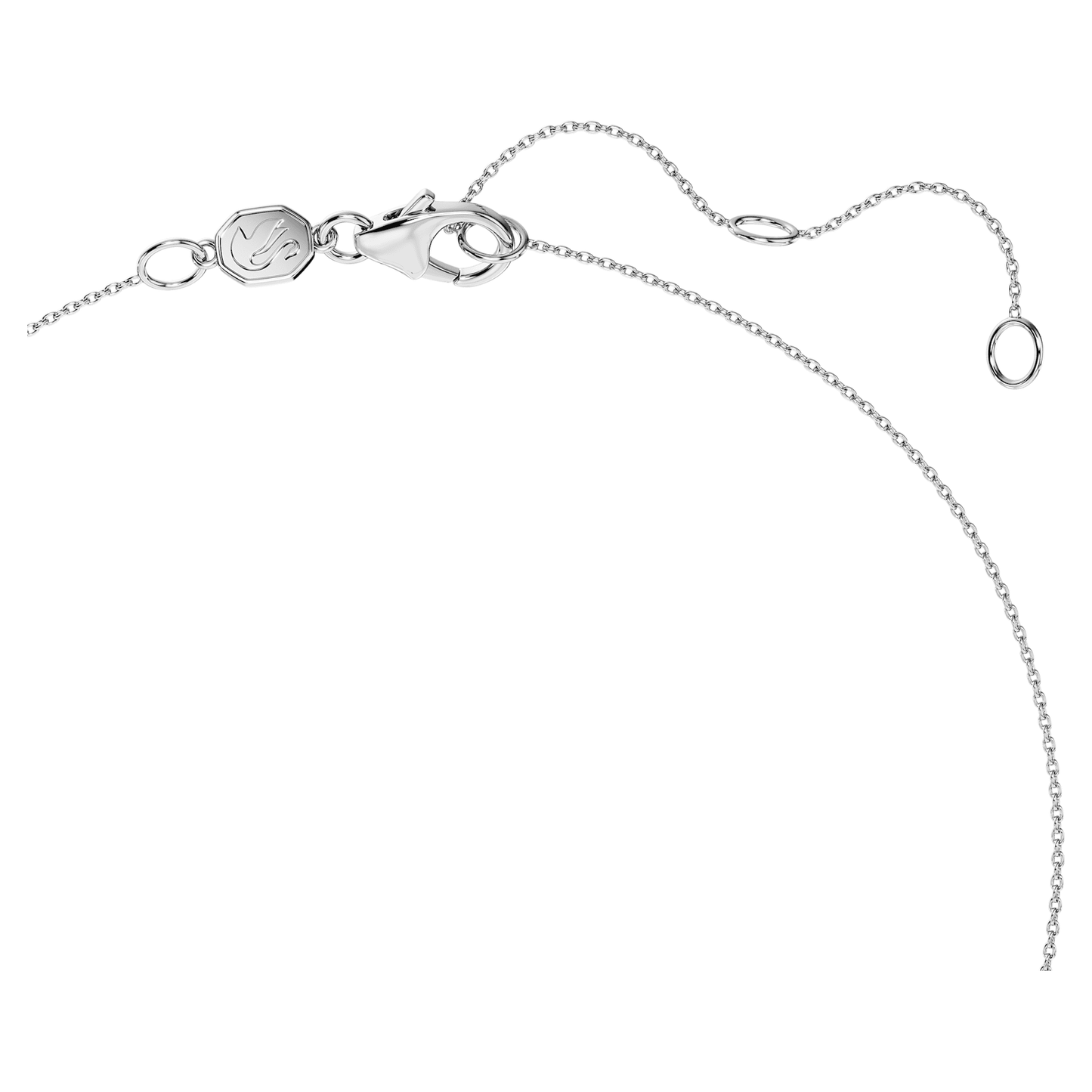 Collana Swarovski Pendente solitario halo Eternity Diamanti creati in laboratorio 1 ct tw, Taglio Round, Oro bianco 18 K