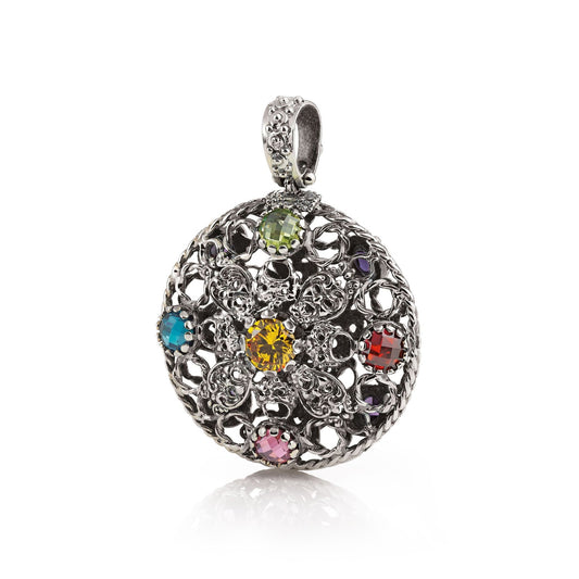 Pendente Gerardo Sacco Trottole in Argento Zirconia
