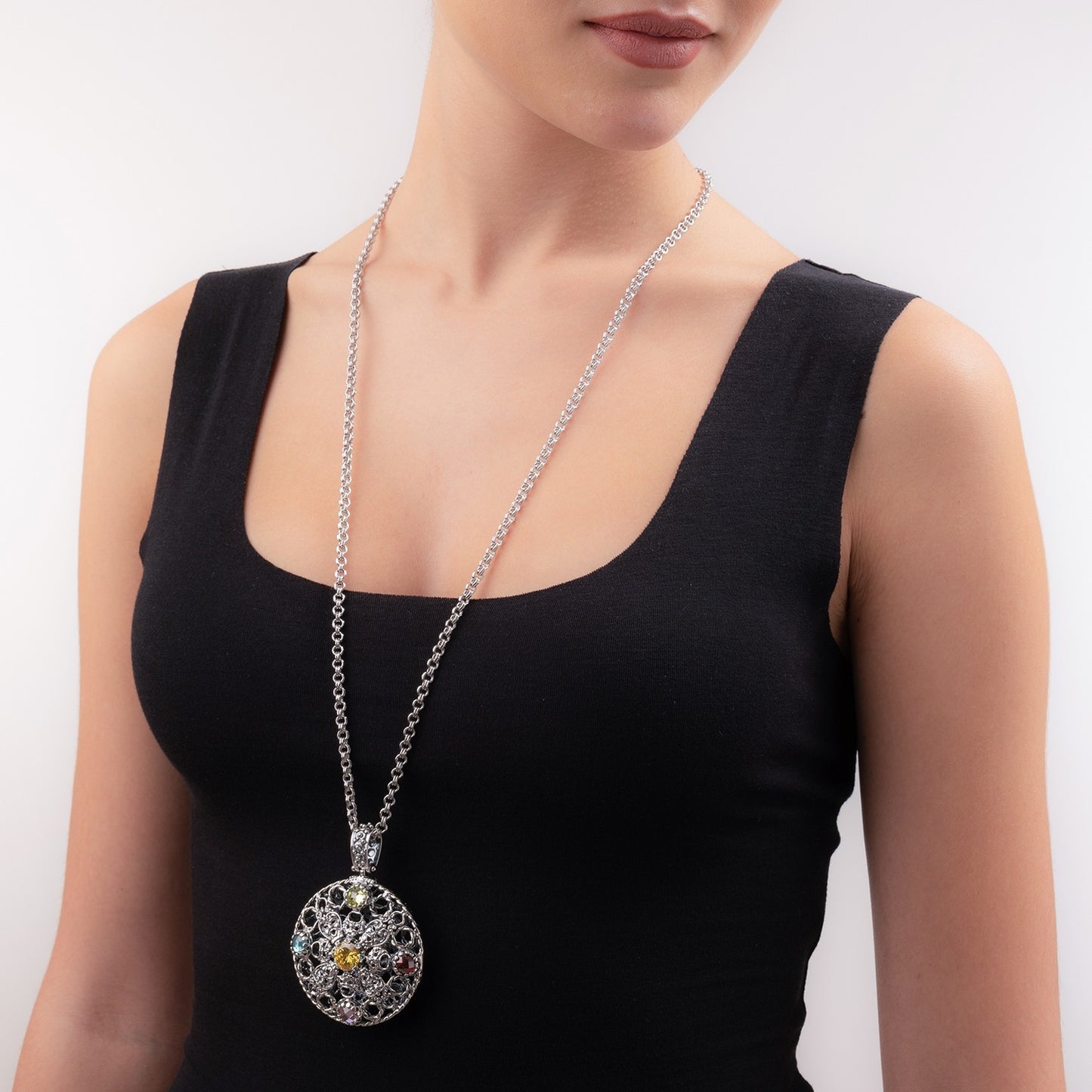 Pendente Gerardo Sacco Trottole in Argento Zirconia
