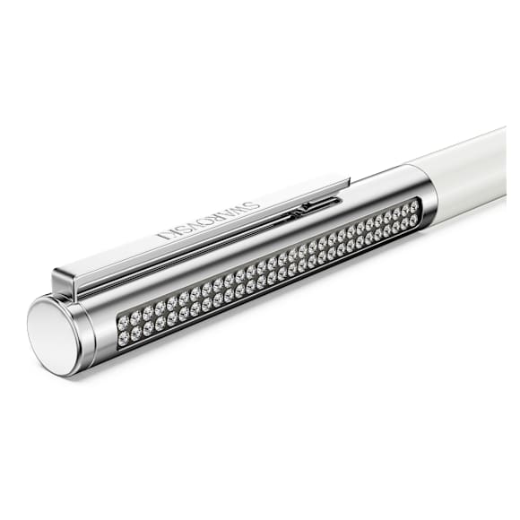 Penna A Sfera Swarovski Matrix Tennis Bianco, Cromato