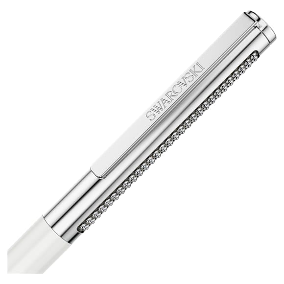 Penna A Sfera Swarovski Matrix Tennis Bianco, Cromato