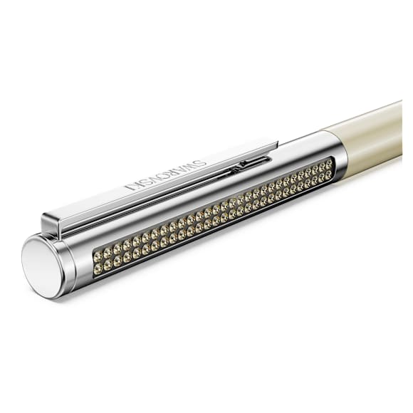 Penna A Sfera Swarovski Matrix Tennis Marrone, Placcato color oro