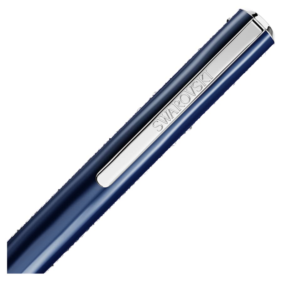 Penna A Sfera Swarovski Shimmer Blu, Laccato blu, cromato