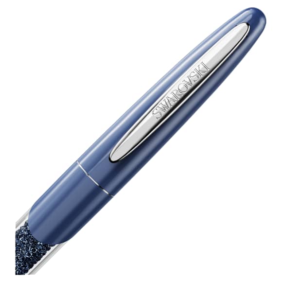 Penne Roller Swarovski Crystalline, Cromato, Laccato blu