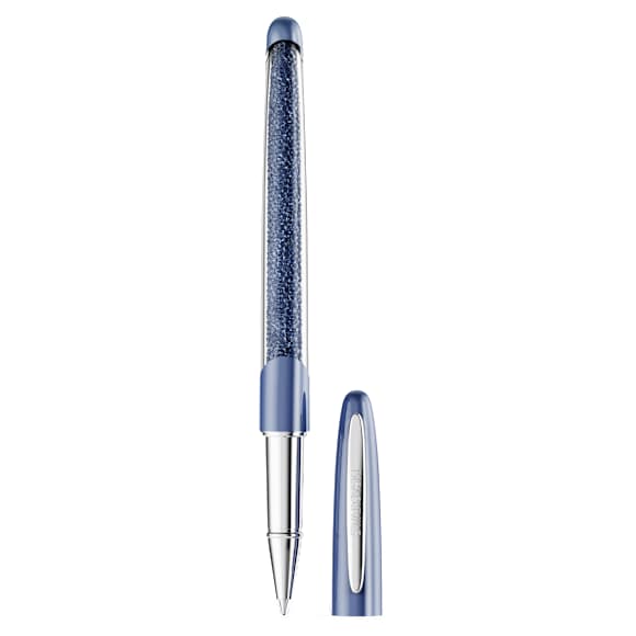 Penne Roller Swarovski Crystalline, Cromato, Laccato blu