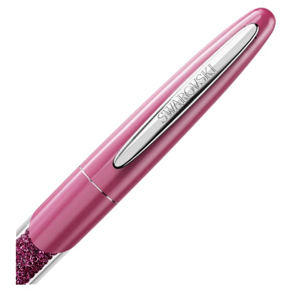 Penne A Sfera Swarovski Crystalline, Laccato rosa, Cromato