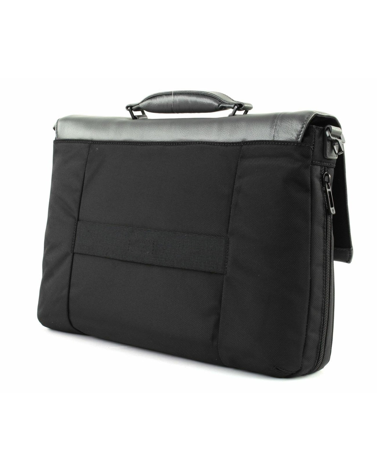 Borse Lavoro Piquadro Cartella Porta Pc Ipad In Nylon Pelle Nera