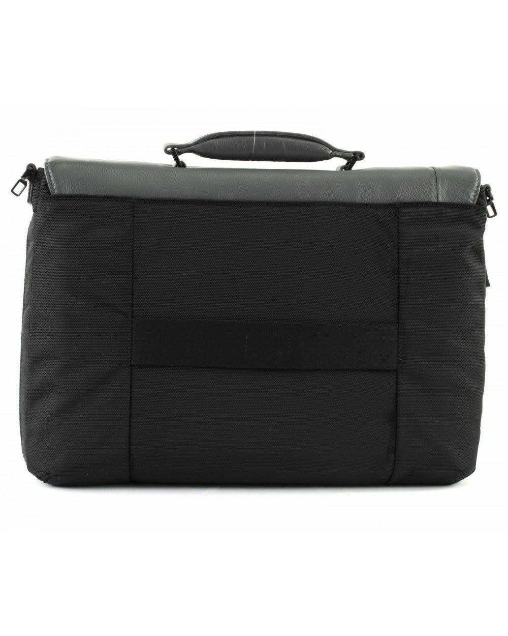 Borse Lavoro Piquadro Cartella Porta Pc Ipad In Nylon Pelle Nera