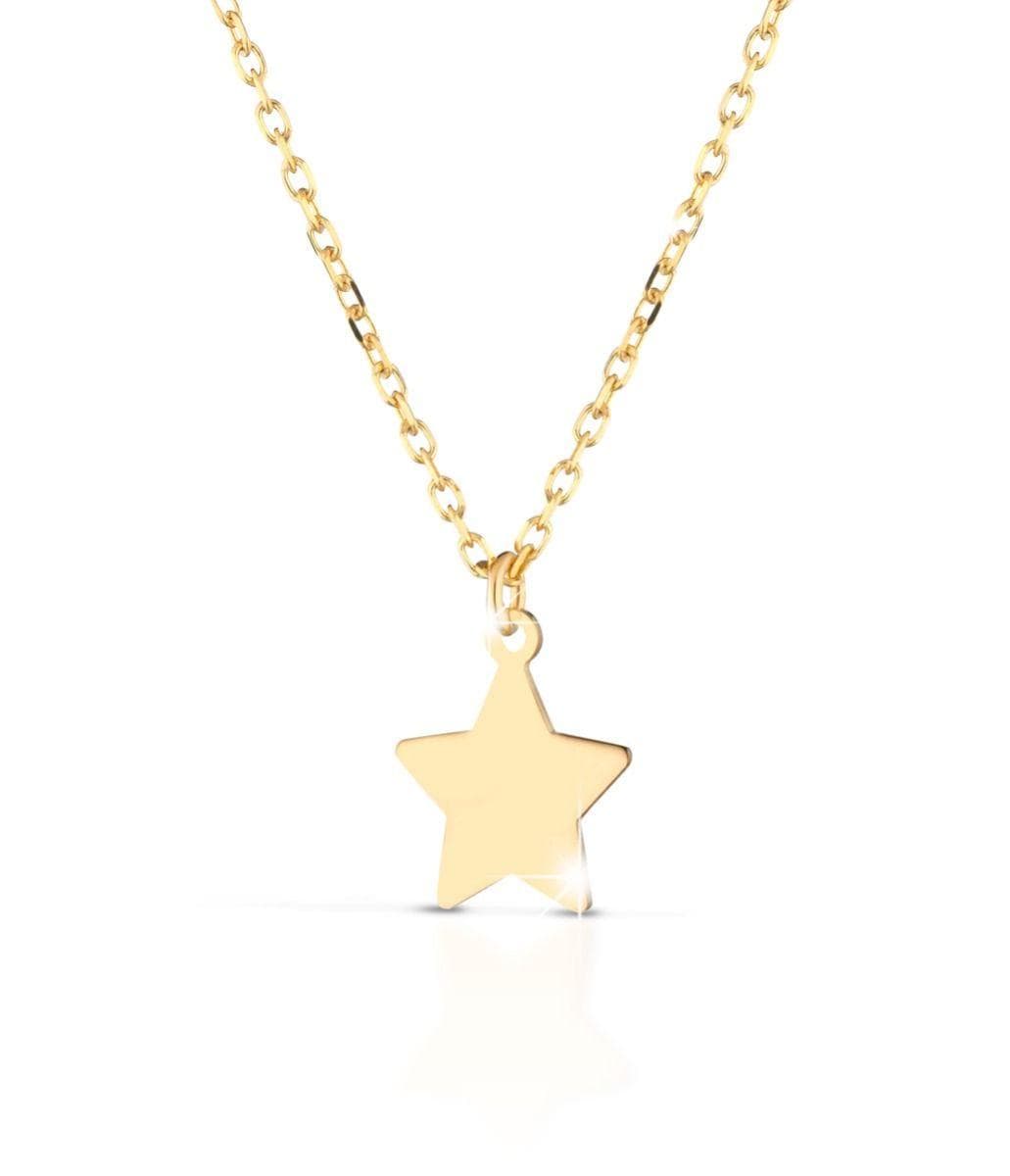 Collana Lebebé Prime Gioie Fortuna Oro Giallo 9 Kt Pendente Stella