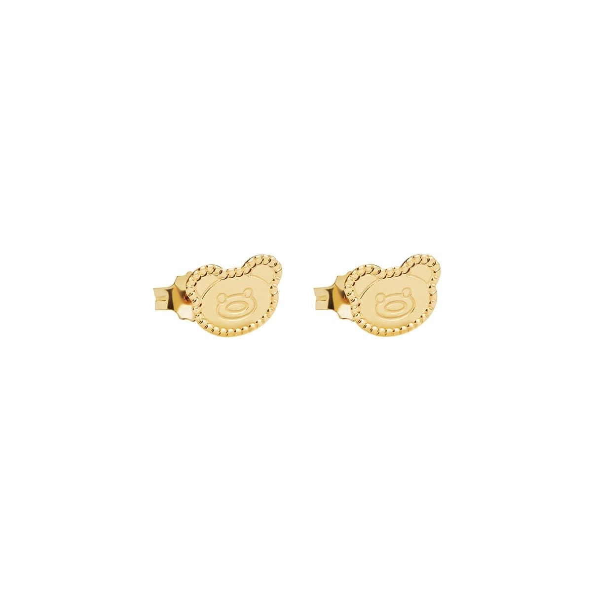 Orecchini Lobo Lebebé Prime Gioie Scintille Oro Giallo 9 Kt Orsetto