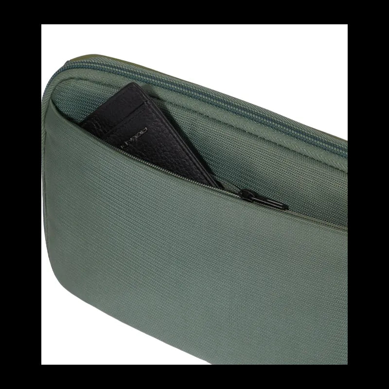 Pochette Piquadro Uomo Da Polso Porta Ipad Tessuto Inserti Pelle Verde