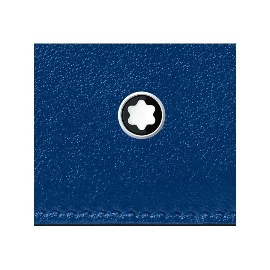 Portadocumenti Montblanc Meisterstuck Con Zip Pelle Blu