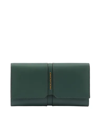 Portafogli Piquadro Portafoglio Donna Portamonete Portadocumenti In Pelle Verde Oliva