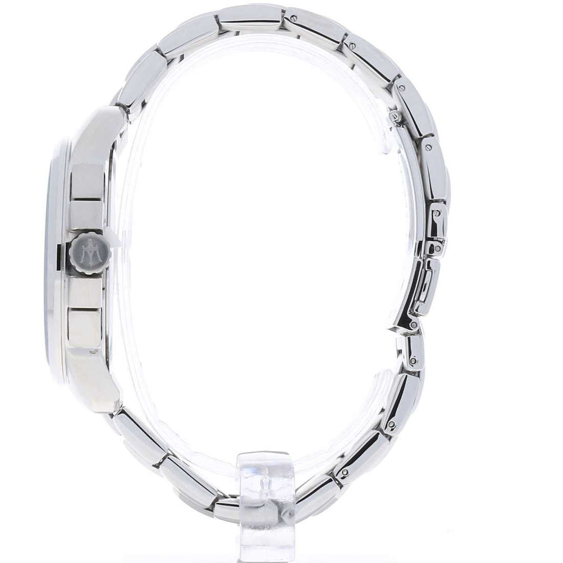 Orologio Maserati Successo Chrono 44 mm Acciaio Braccialato Nero