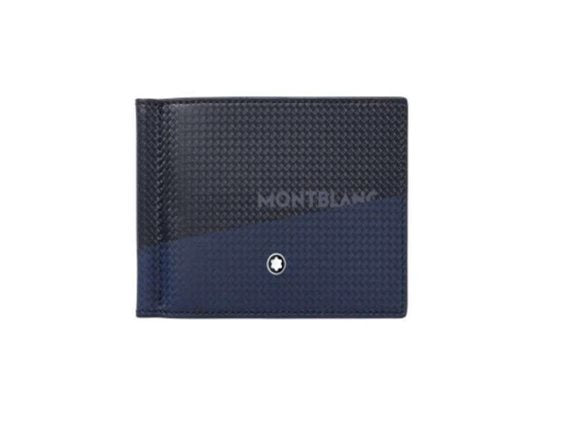 Portafogli Montblanc Extreme 2.0 Portafoglio Fermasoldi Pelle Nera / Blu