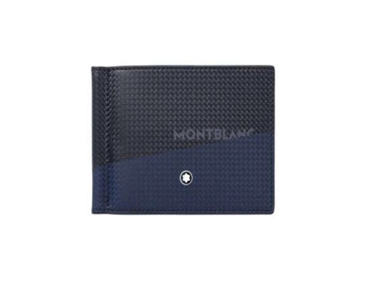 Portafogli Montblanc Extreme 2.0 Portafoglio Fermasoldi Pelle Nera / Blu