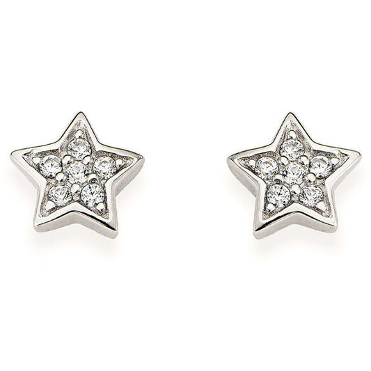 Orecchini Lobo Amen Romance Argento Stella Con Zirconi
