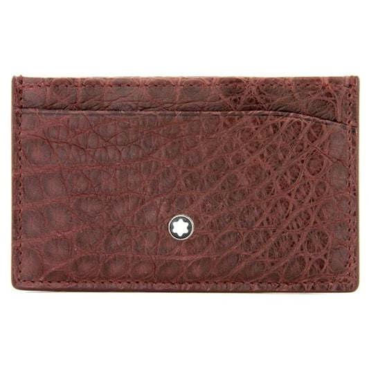 Portacarte Di Credito Montblanc Meisterstuck Atelier Pelle Marrone