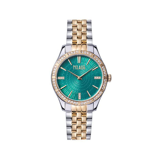 Orologio Alviero Martini 1A Classe Cannes Lady 32 Mm Acciaio/Pvd Oro Strass Braccialato