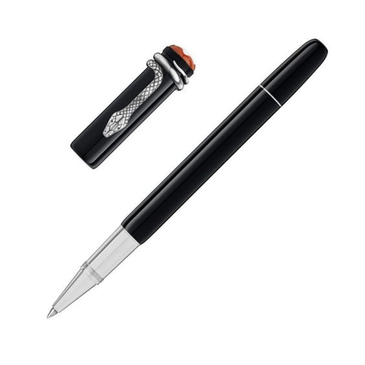 Penna Roller Montblanc Heritage Rouge e Noir Resina Nera