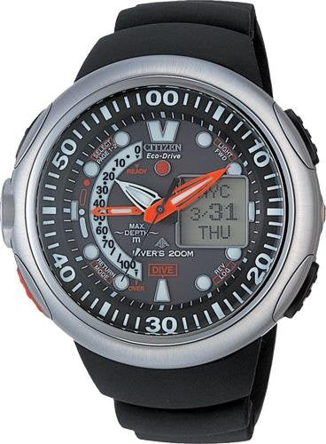 Orologio Citizen Eco-Drive Diver's 200 Mt Anadigit Antracite