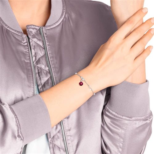 Charm Swarovski Remix Pendente Piccolo Birthday Luglio Bordeaux