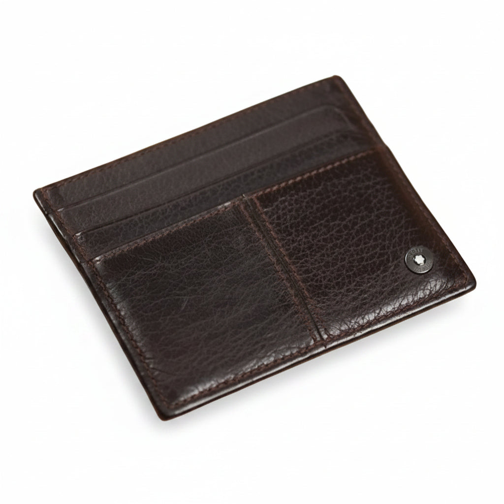 Portacarte Montblanc Soft Leather Range Marrone