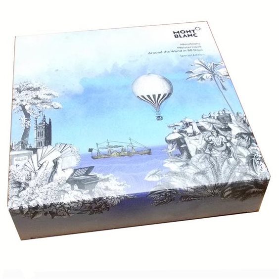 Penna Montblanc Meisterstuck Around The World In 80 Days Resina Blu