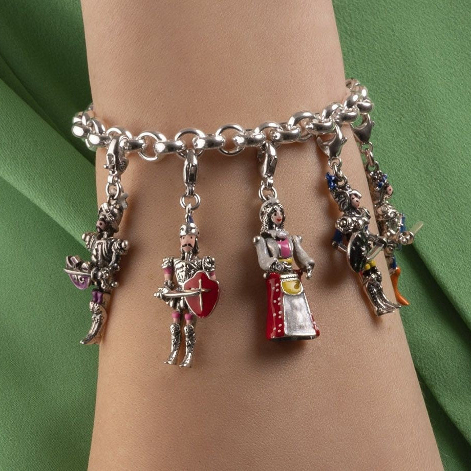 Charm Gerardo Sacco I Pupi Siciliani Ciondolo Argento/Oro Astolfo