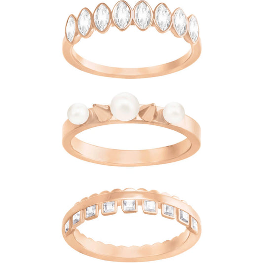 Set 3 Anelli Swarovski Gangster Cry Rose - Misura 55