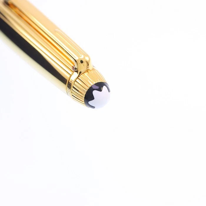 Penne Roller Montblanc Meisterstuck Solitaire Penna in Argento Dorato