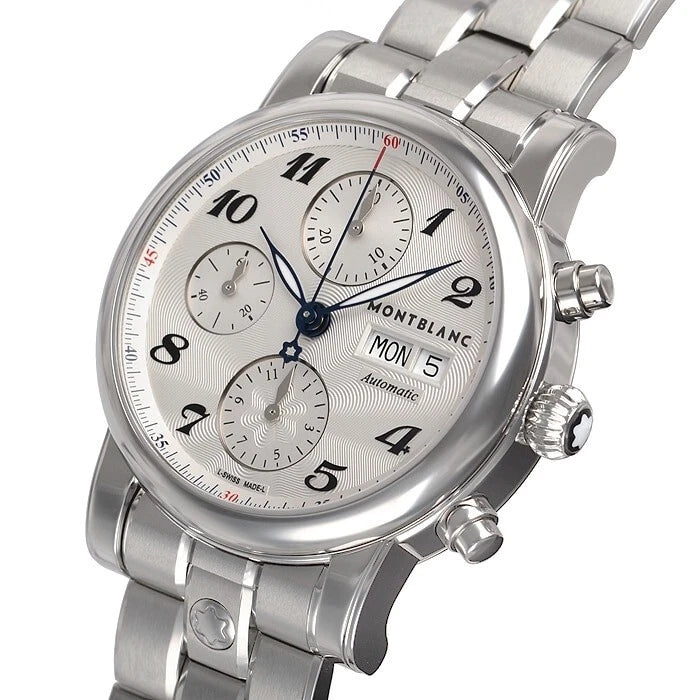 Orologio Montblanc Automatico Chrono Star Steel 39 mm Acciaio Braccialato