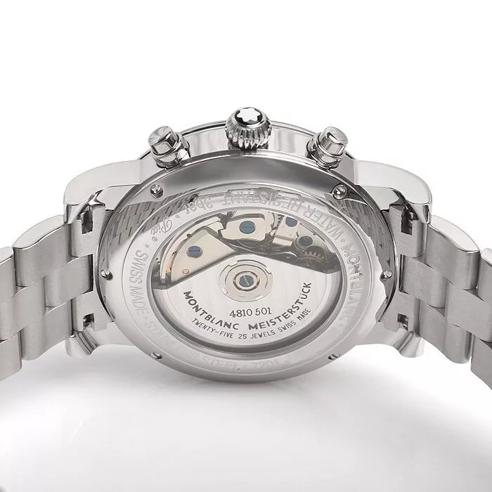 Orologio Montblanc Automatico Chrono Star Steel 39 mm Acciaio Braccialato