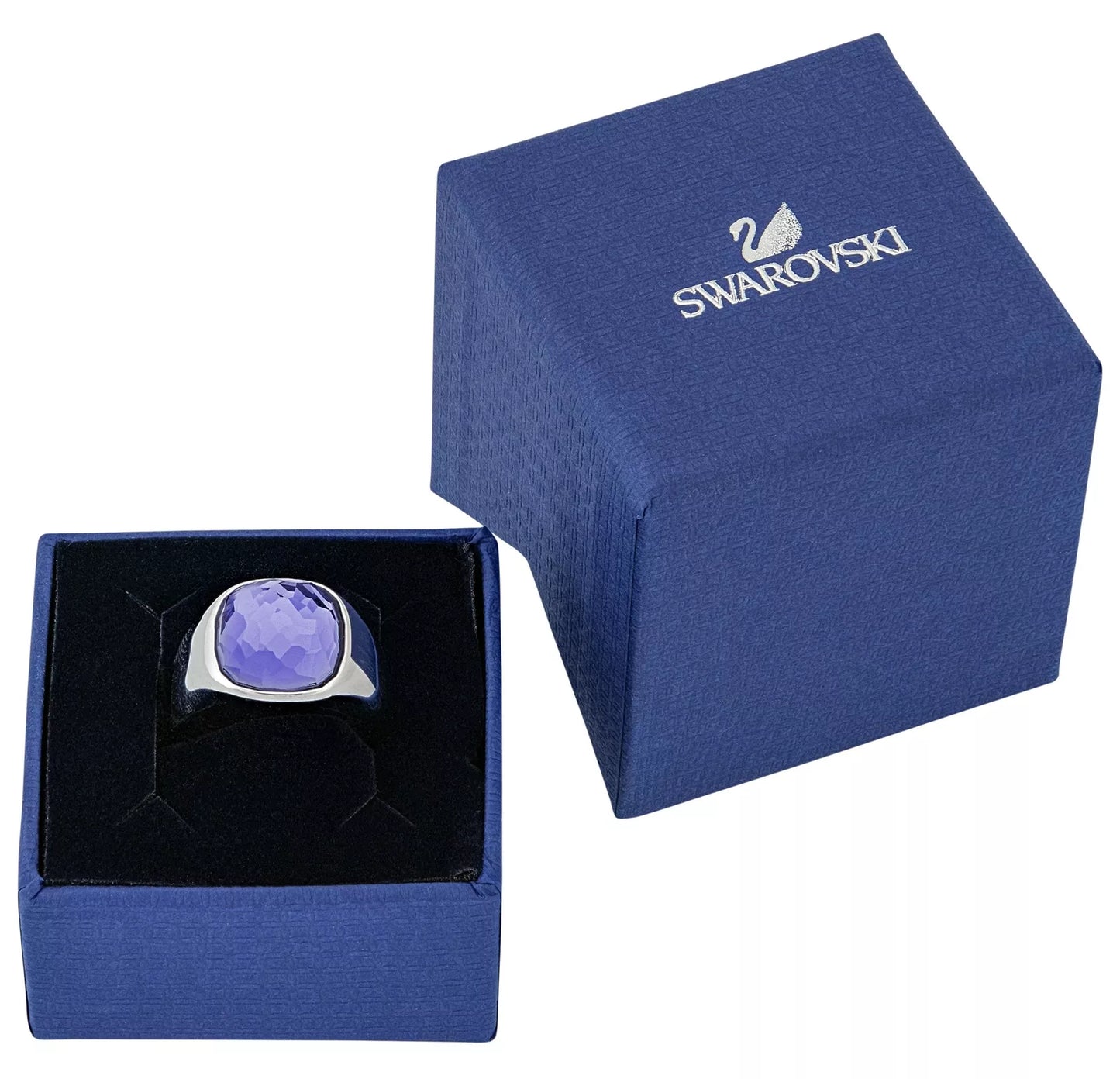Anello Swarovski Dot Cristallo Viola - Misura 58