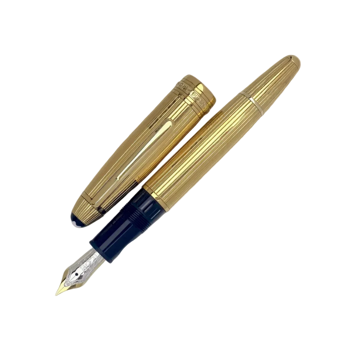 Penna Stilografica Montblanc Meisterstuck Solitaire Le Grand Penna Stilografica Argento Dorato