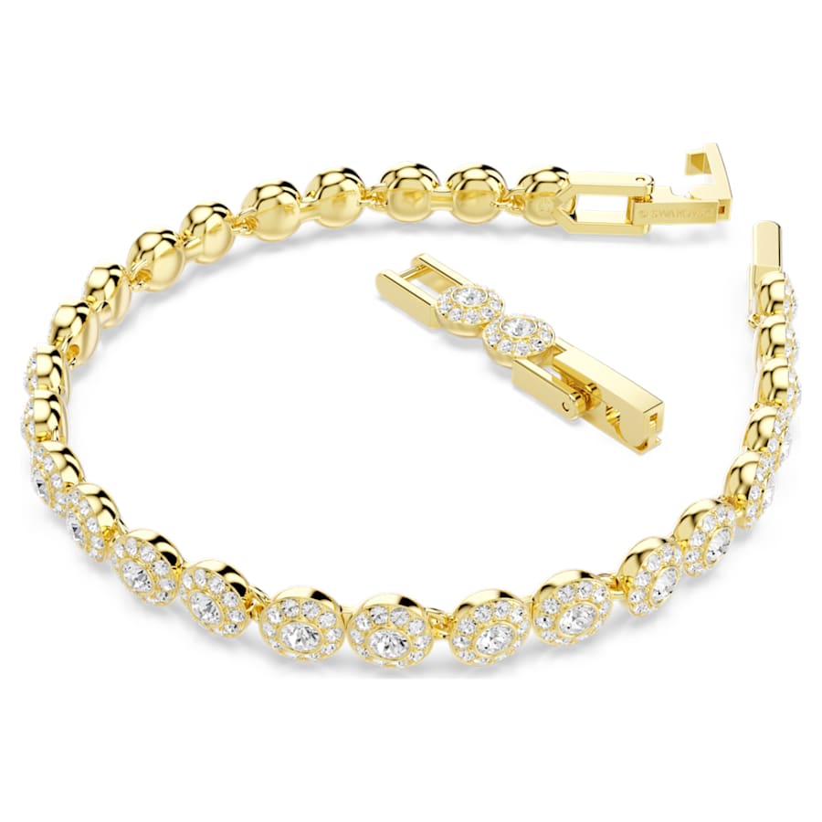 Parures Swarovski Set Una Angelic Taglio Round, Bianco, Placcato color oro